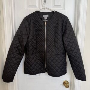 Liz Claiborne Black Quilted Puffer jacket